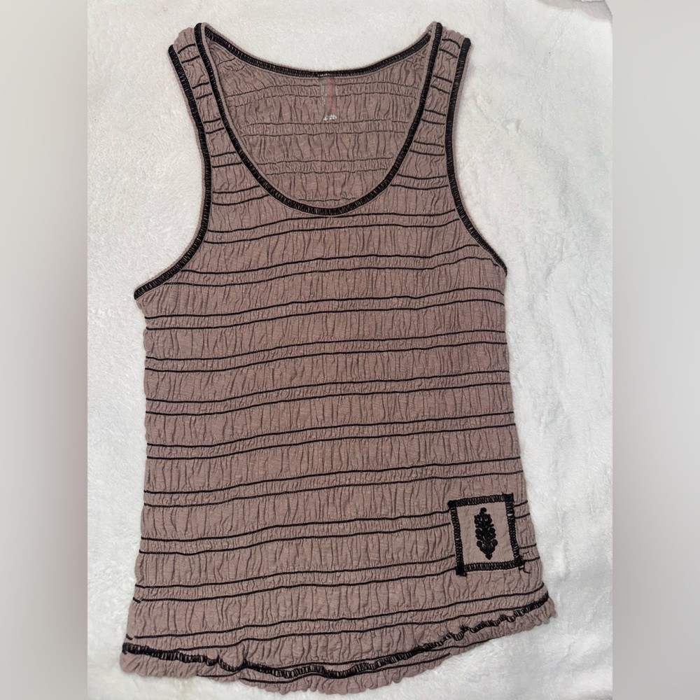 Free people xs flow smocked tank
